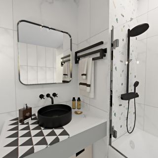 Полотенцесушитель электрический Indigo Sigma DGSIG20-60BRLt 20x60 см чёрный муар